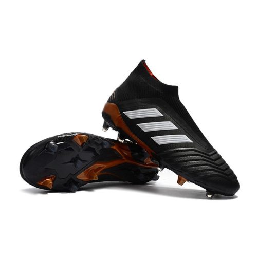 fodboldstøvler Adidas Predator 18+ FG Damer - Sort Hvid_6.jpg